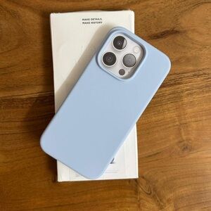 Apple Sky Blue Silicone Phone Case